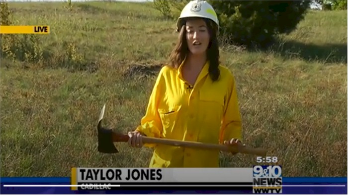 U.S. Forest Service Cadillac Works to Prevent Wildfires While Fire Danger Rises