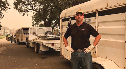 Retired Marine rescues animals from California wildfires