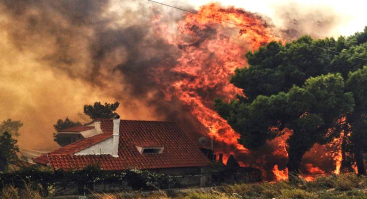 At least 24 people died in Greek wildfires