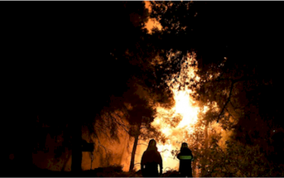 Greek Island of Evia wildfire Forces Evacuations