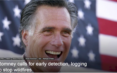 Romney calls for early detection, logging to stop wildfires