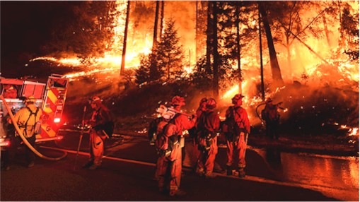 Wildfire threatens Spain natural park