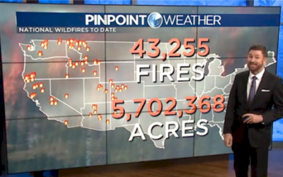 2018’s wildfire season near its 10-year average for the nation