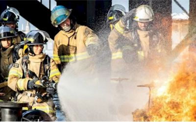 Two Saudi women become first female firefighters A greate day for King Salman And Crown Prince MBS