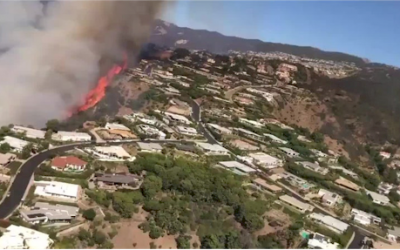 High Wildfire Danger in California from Santa Ana Winds