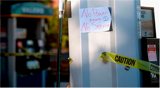 Extreme wildfire danger 740 000 preventive outages in California